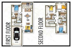 townhouse floor plan